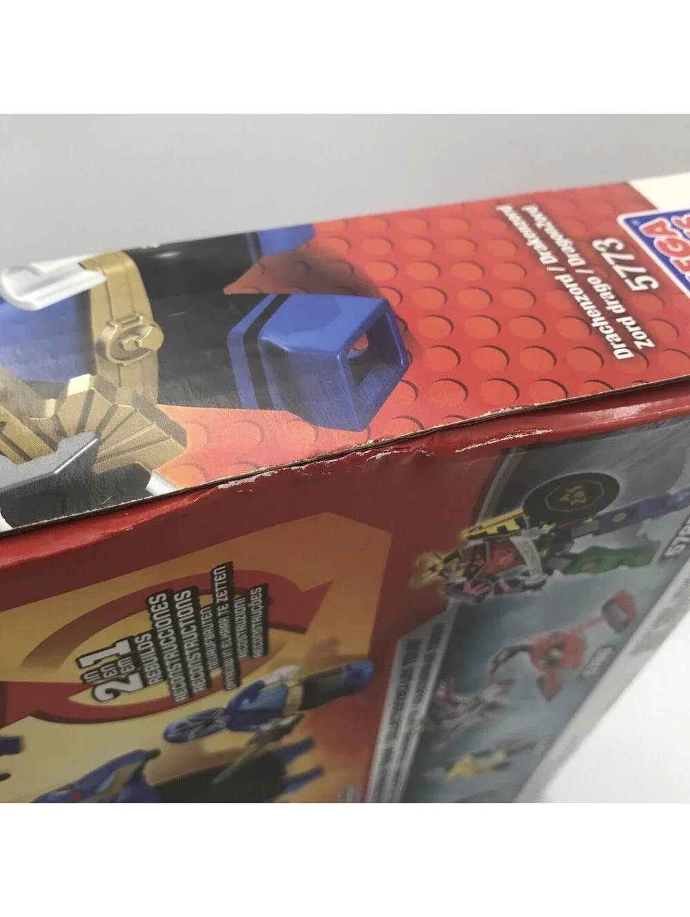 MEGA BLOKS Saban’s Power Rangers Samurai 115 Pcs Dragonzord 5773 Blue Ranger